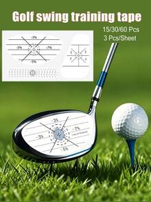 15/30/60 miếng băng dán va chạm golf, nhãn dán điểm ngọt golf, chỉ báo va chạm gậy tập luyện swing cho luyện tập golf - A - Xem 3