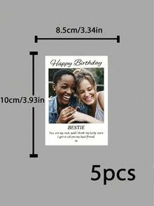 1/3/5/10件個性化照片紅酒瓶標籤－客製化訂婚、生日（21、25、30、50歲）、週年紀念情侶禮物－可重複使用DIY設計，客製化貼紙，防水，母親節禮物，週年紀念禮物 - 彩色 - 查看 16