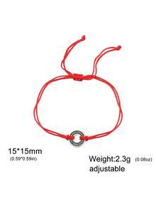 LIKGREAT 1pc Stainless Steel Nordic Runes Round Charm Bracelet Women Men Adjustable Black Red Rope Bracelets Amulet Protective Jewelry Gift - Bracelet Series - View 11