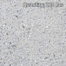 1包 18g 約220顆 4mm彩色玻璃種子珠，珠寶製作DIY手工串珠手鍊項鍊配件 - diy小米珠 - 查看 16