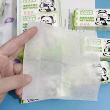 Tisu Pembersih Air Murni Red Panda, Tisu Kain Non-Anyaman Kemasan Kecil Portabel untuk Pelajar - Beraneka warna - View 7