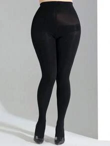 1/2/3 Pairs Plus Size Women's Tights, Suitable For Daily Wear, Comfortable - Black - View 5