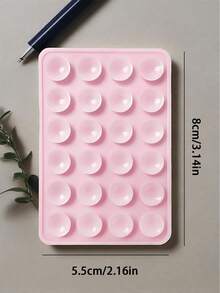 1pc Silicone Suction Cup Phone Case Holder, Suction Cup Phone Stand, Octobuddy, Adhesive Phone Holder, Suitable For Smartphones - Multicolor - View 2