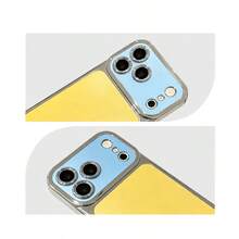 Summer Cool Cooling Case Suitable Compatible With Apple 17 Phone Case New Phone 17 Promax Integrated AI Camera Button Protection Cover 16 Pro Gradient Premium 15 Niche Minimalist 14p Couple - Yellow - View 3