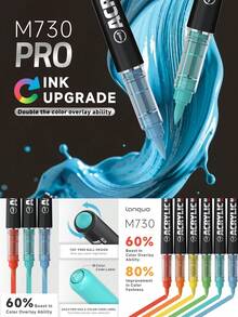 Languo New Color Series Heavy Color INK PRO 9-Piece Set, 3 Sets Total 27 Colors, 426/288/192/96/72/48 Rich Ink Acrylic Marker Set, First Day Of School - Multicolor - View 7