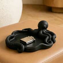 Modern Octopus Jewelry Storage Tray, Multi-Use Desktop Organizer Dish For Necklaces Keys Coins Small Parts, Elegant Living Room Table Decor, Unique Ocean Lover Gift - Multicolor - View 6