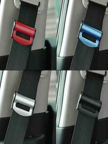 2pcs Universal Car Seat Belt Clips, Anti-Slip Seat Belt Buckle, Easy Clip-On Fixing Clip, Strong Car Seat Belt Fixing Clip - A - View 1