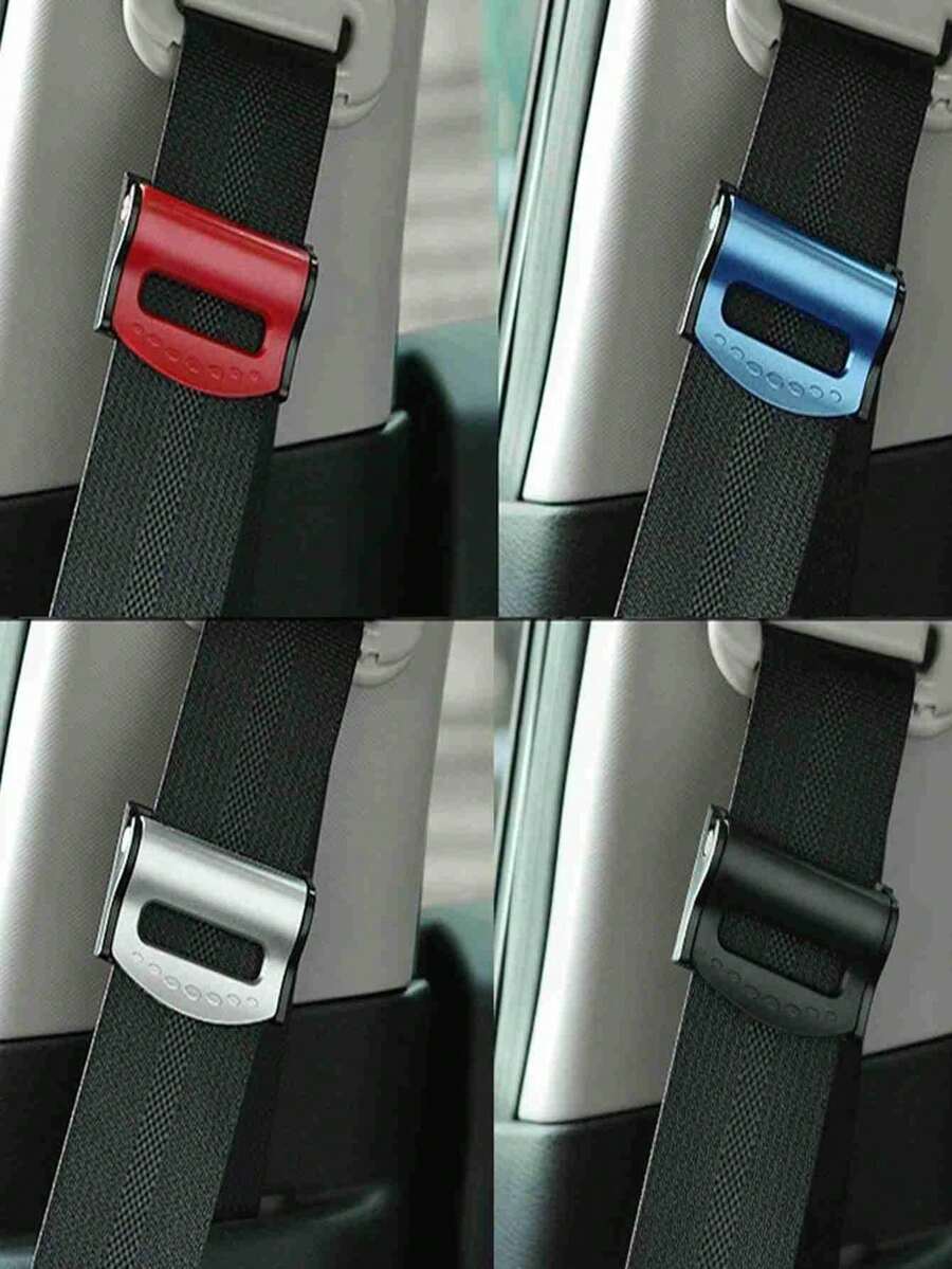 2pcs Universal Car Seat Belt Clips, Anti-Slip Seat Belt Buckle, Easy Clip-On Fixing Clip, Strong Car Seat Belt Fixing Clip - A - View 1