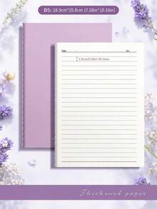 Gradient Notebook Lined Softcover B5 Thickened Stitched Notebook, 4/8/16PCS, Suitable For Office, Study, Journaling - B5 - View 4
