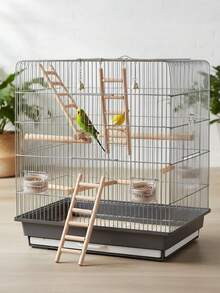 Tangga Panjat Burung Beo dari Kayu Alami, Berbagai Ukuran, Gaya Mori Sederhana, Mudah Dipasang, dan Tahan Lama, untuk Latihan, Mengasah Cakar, Perlengkapan Pelatihan Pengayaan Interaktif untuk Sangkar Burung Beo Ukuran Kecil hingga Sedang - Lift lurus klasik - View 8