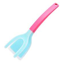 1 pieza Utensilio de cocina de silicona antideslizante 2 en 1, puede saltear o sujetar alimentos, un gran ayudante para la cocina. Herramientas de cocina disponibles en múltiples colores, adecuado para uso en el hogar, la cocina y el camping, no daña los utensilios de cocina - Multicolor - Ver 12