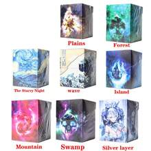 Vorinclex 20 Styles,100+ Cards Deck Box With Divider Classic Anime Color Board Games Partitioned Cards Deck Case Collection Organizer Box Cards For MTG/PKM/YGO Gathering Storage Box ,Multi Functional Storage Box - PP Box - View 4