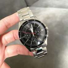 Casio 3-Eye Business Watch For Men, Waterproof Stainless Steel Quartz Wristwatch, Multi-Color Versatile Commute Watch - one-size - View 4