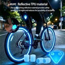 6pcs Colorful Reflective Tail Lights And Valve Caps, High Visibility Bicycle Accessories - No Battery Required, Enhance Night Visibility And Road Safety, Vehicle Safety Accessories, Emergency Warning Lights For Mountain Bikes And Road Bikes - Multicolor - View 6