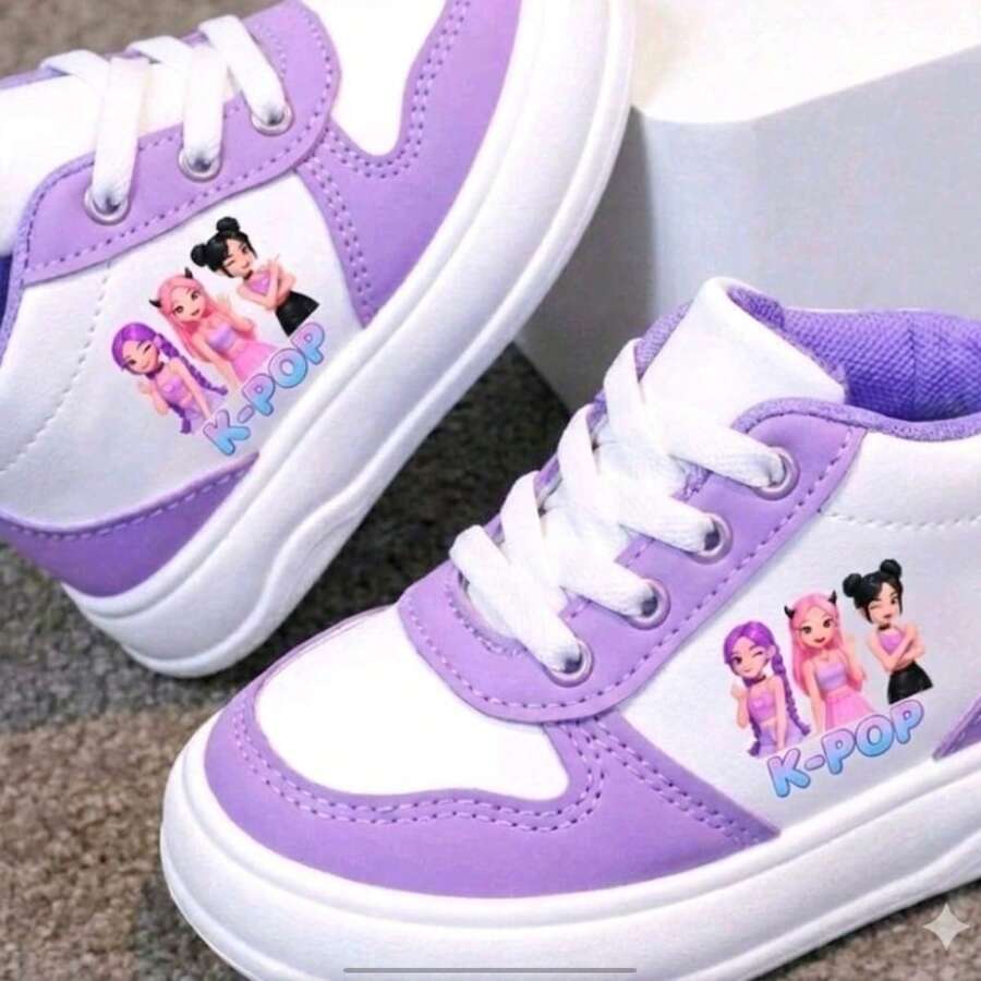 Zapato Para Niña Con Diseño K pop lila - Lila Púrpura - Ver 1