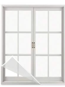 No-Drill Self-Adhesive Design, Easy To Install Like A Sticker, White Minimalist Frame + High-Transparency Mesh, No Light Blockage And No Vision Obstruction, - White Mesh With White Trim - View 1