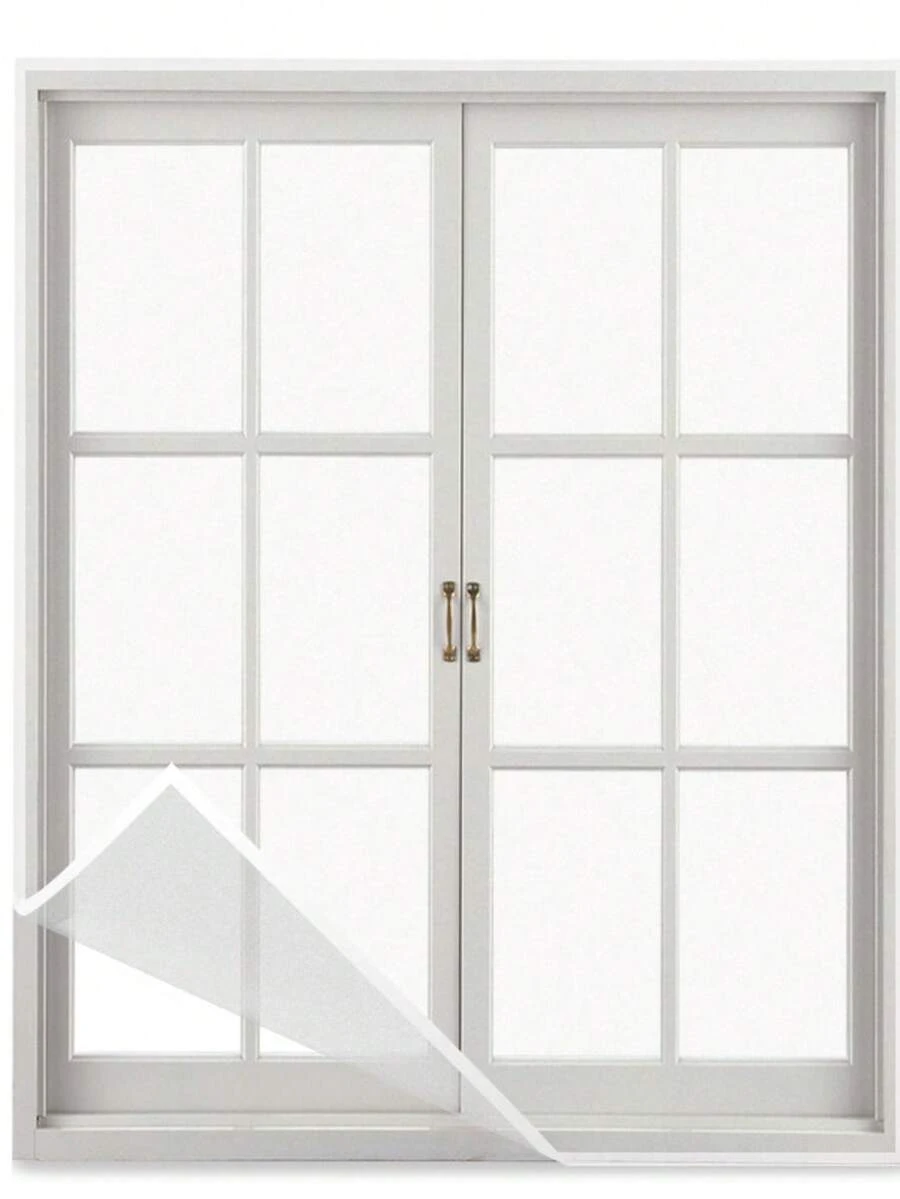 No-Drill Self-Adhesive Design, Easy To Install Like A Sticker, White Minimalist Frame + High-Transparency Mesh, No Light Blockage And No Vision Obstruction, - White Mesh With White Trim - View 1