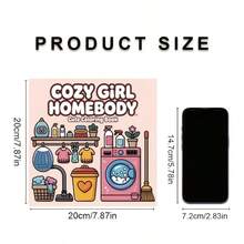 Upgraded Deluxe Edition 24-Page Thick Paper Cozy Homebody Coloring Pages, Cozy Homebody Coloring Book Is The Perfect Ideal Gift For Valentine's Day, Christmas, Halloween, Birthday - 7.9 Inches - View 3