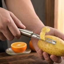 Full Rustproof Stainless Steel Peeler,Ultra Sharp Swivel Blade,Ergonomic Solid Handle With Hanging Hole,Labor-Saving Kitchen Gadget For Potato,Cucumber,Carrot,Apple,Orange,Dishwasher Easy To Clean - Multicolor - View 7