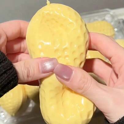 Coconut Oil Peanut Super Slow Rebound Handmade Squeeze Toy - Sticky & Moldable Stress Relief Toy, Soft & Viscous Texture, Desk Stress Relief Gift - Holiday Gift, Creative Surprise, Perfect Present