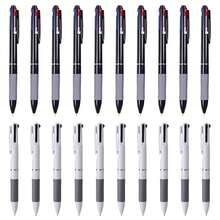 10/Set 3-In-1 Ballpoint Pen - 3 Color Retractable Pen -Smooth Writing, Ideal For Office Stationery And Fine Writing, Essential Office Supply | Ballpoint Pen Set |Smooth Writing Pen, Back To School - 3-color Pen [black + Blue + Red] - View 9
