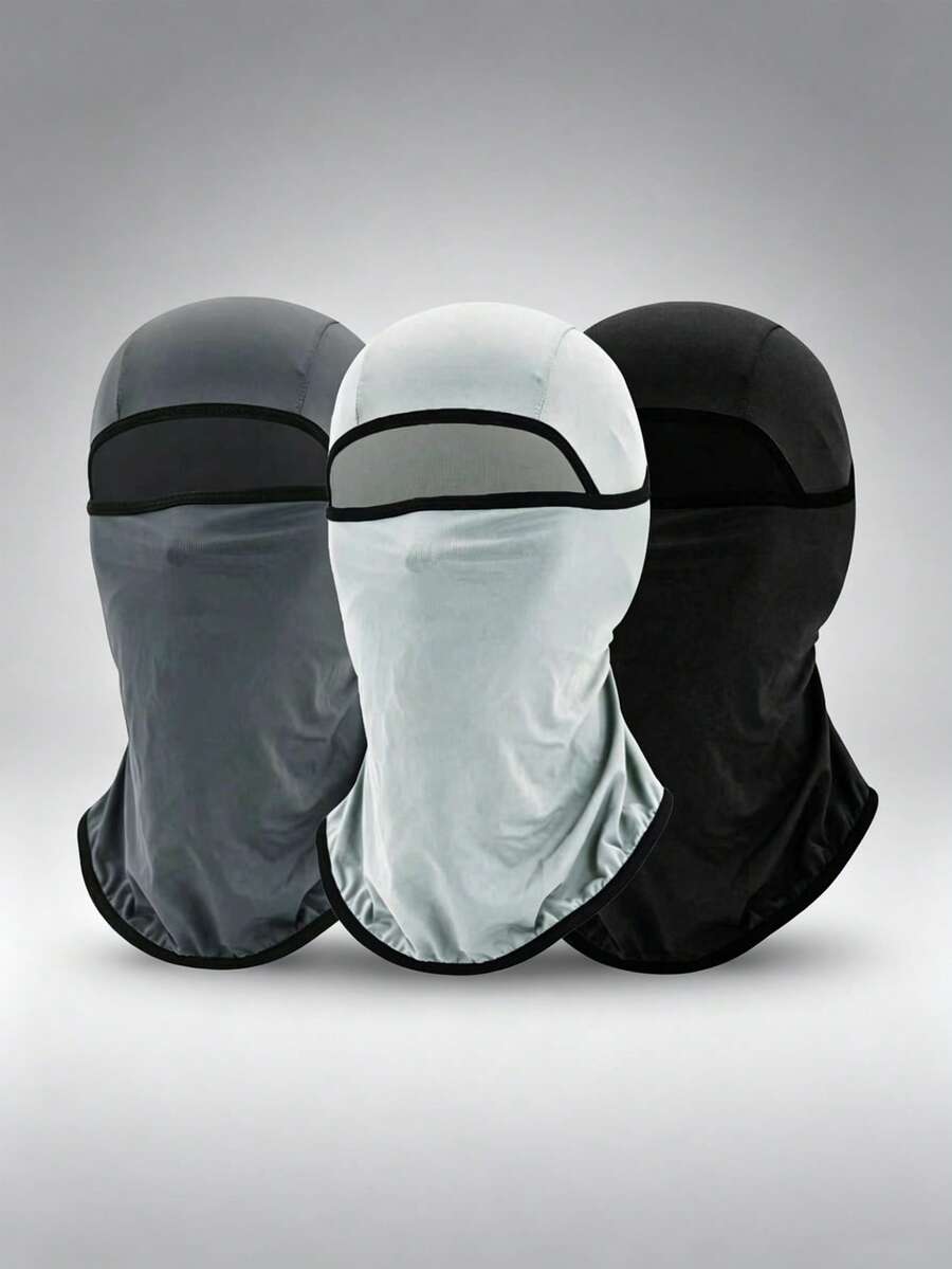 3pcs/1pc Unisex Ski Mask, Balaclava Style Mask, Lightweight Breathable Sun Protection Mask, Suitable For Motorcycle, Snowboarding And Other Outdoor Sports - Style I - View 1