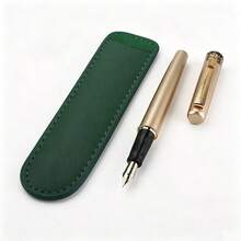 1pc Luxury Metal Fountain Pen, 0.5mm Fine Nib, Smooth Writing Signature Pen For Business Office, Classic Retro Design With Gift Option - 839 102 - View 1