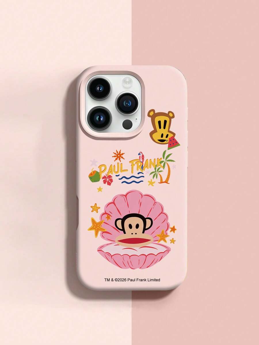 官方授權 Paul Frank 液態矽膠手機殼,全包覆防摔相機保護,卡通熊大嘴猴殼椰子樹椰子汁海星海浪百合花字母海洋圖案,新款適用 Xs/Xsmax/Xr/11/12/13/14/15/16/17Pro Max 手機保護殼,節日禮物,日常通勤,日常防摔高質感款式 - 彩色 - 查看 1