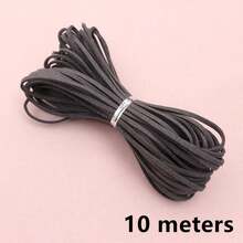 10m 2.5mm 扁平仿麂皮編織繩，韓式天鵝絨皮革繩，DIY項鍊珠寶製作材料 - rope cords - 查看 28