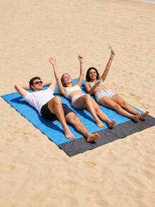 Waterproof Beach Mat, Large Waterproof Beach Blanket, Foldable Waterproof Pocket Beach Blanket, Portable Lightweight Picnic Beach Mat, Quick Dry Outdoor Sand-Proof, Portable Outdoor Blanket, Suitable For Picnic, Travel, Camping And Hiking - Multicolor - View 5