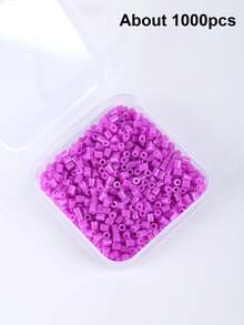 Sekitar 1000 buah manik-manik warna-warni untuk pembuatan perhiasan, kit isi ulang manik-manik leleh dalam jumlah besar, perlengkapan seni dan kerajinan untuk rumah dan sekolah, alat manik-manik leleh. - Manik-manik lebur - View 16