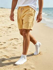 6 pares de calcetines minimalistas de unicolor para hombre, calcetines de tobillo de malla transpirable, calcetines deportivos de alta elasticidad antideslizantes y que absorben la humedad, casual y de negocios - Multicolor - Ver 2