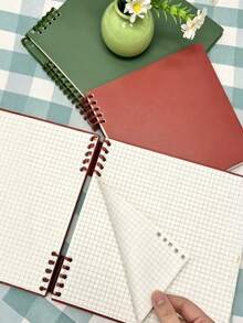 One Flip-Page Loose-Leaf Notebook With Removable Top-Opening Mesh. Suitable For: Error Correction Notebook, Memo Book, Planner, Journal, Color Notebook, Exercise Book, Back-To-School Season, Stationery, Holiday Gifts, Composition Notebook, And School Use. - Multicolor - View 5