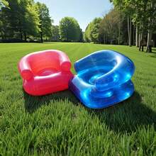 1/2pcs High-Quality Portable Inflatable Sofa, Water Resting Sofa - Durable PVC Transparent Design, Suitable For Party Gatherings And Pool Parties, Indoor And Outdoor Use, Travel Supplies - Inflatable Sofa - View 5