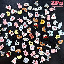 5/12/18/22/32/46 Buah Kancing Resin Kartun Bermata Dua Gaya Acak Pola Kucing Anjing Penguin Kelinci Aksesoris DIY Dekorasi Pakaian Boneka Aksesoris Buatan Tangan Kancing Dekoratif Buatan Tangan - Beraneka warna - View 14