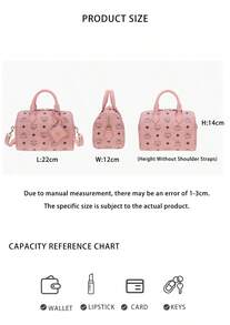 Mcm Ella Senior Visionary Lady Shoulder Strap Handbag - 粉色MWBFAEA03PZ001 - 查看 10