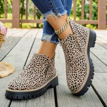Women's Ankle Boots And Ankle Boots, Winter Boots, Flat Shoes, New Footwear, Ankle Boots With Heel And Zipper - Multicolor - View 12