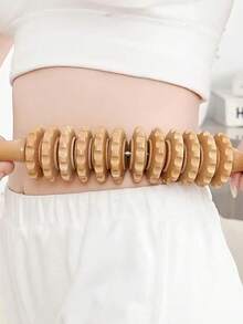Wooden Massager | Made Of Natural Solid Wood Roller From China (Straight And Curved Rods) | Relieve Muscle Tension And Improve Cellulite | Body Shaping | Essential Home Massage Tool | Unisex Health Tool | Holiday Health Gift - View 4