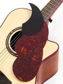 1pc Folk Classical Acoustic Guitar Pickguard, Suitable For 40-41 Inch Guitar Pickguard Strumming Protection Sticker, Guitar Face Anti-Scratch, Great Holiday Musical Instrument Gift - Multicolor - View 7