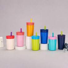 Kids Water Bottles, Back To School - Orange - View 3