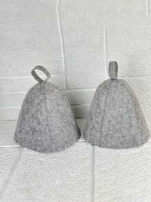 1 pieza Gorro de sauna y ducha de fieltro simple y elegante, de secado rápido, sombrero de baño para aguas termales, gorro absorbente de agua para secar el cabello, adición para aguas termales y sala de sauna, gorro de sauna suave para uso en interiores y exteriores, adecuado para jacuzzis, salas de vapor, spas, cascos de sauna - Multicolor - Ver 11