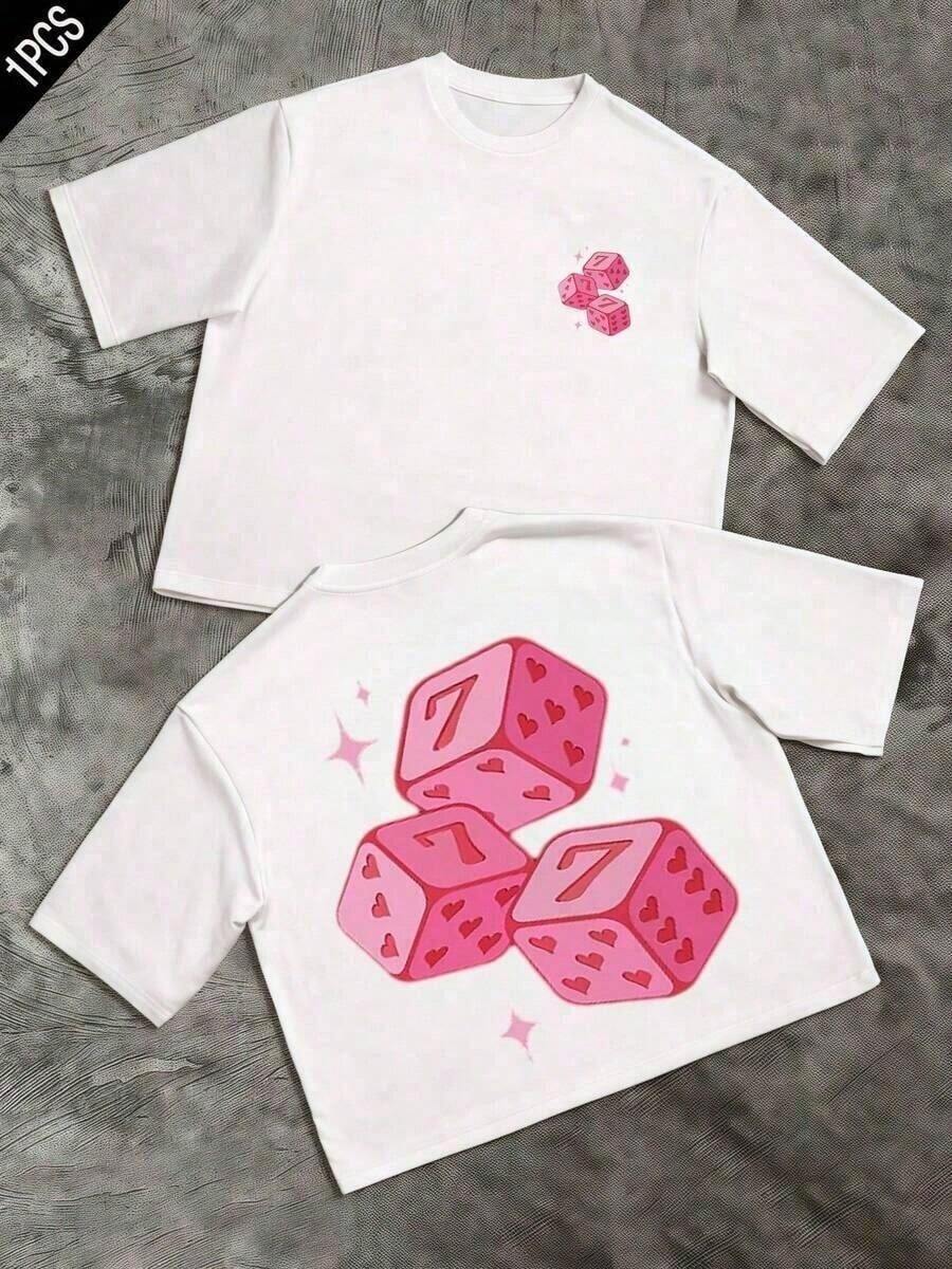 It's A Sweatshirt, Women's Clothing, Tops, New Year's Clothing, Women's Tops, Spring Tops, Summer Tops For Women, Spring Clothes, Vacation Outfits, Summer Outfits, Women's T-Shirts - 白色 - 查看 1