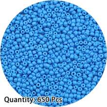 650顆 3mm 捷克玻璃珠 - 適用於DIY珠寶製作、手鍊、項鍊和波希米亞風格手工藝品 - diy米珠 - 查看 14
