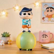 Miniso 蠟筆小新搖滾樂團系列盲盒 春日部防衛隊全成員 高級PVC材質 鮮豔耐用 穩固底座 邊緣光滑無毛刺 粉絲必備療癒桌面/車內裝飾（隨機1件） - 彩色 - 查看 4