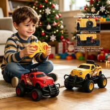 1 Peça Mini Carro Off-Road com Controle Remoto, Carro RC Mini Legal na Escala 1 Peça:43 para Meninos de 4-5-6-7 Anos, Adequado para Vários Carros RC de Acrobacias de Mesa, Carro Pequeno Durável Carro RC de Mesa Brinquedo RC para Crianças Caminhão RC Off-Road Presente de Natal, Presente de Aniversário, Halloween, Páscoa, Ação de Graças, Presente de Ano Novo, Adequado para Meninos e Meninas de 3-4-5-6-7-8-9-10-11-12 Anos Carro RC Off-Road (Branco/Vermelho/Amarelo/Azul) - Multicolorido - Visão 8
