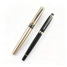 1pc Luxury Metal Fountain Pen, 0.5mm Fine Nib, Smooth Writing Signature Pen For Business Office, Classic Retro Design With Gift Option - 839 102 - View 7