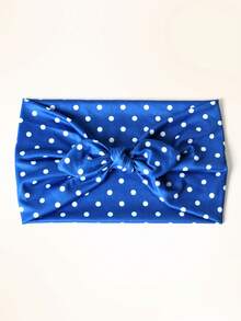 1pc Women's Polka Dot Outdoor Casual Sports Extra Wide Bow Headband - Multicolor - View 16