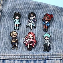 1pc Anime Series New Metal Brooch Asymmetric Shape Alien Stage 2D Character Peripheral Badge - Multicolor - View 2