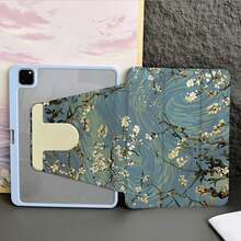 杏花印花平板保護殼，附筆槽，相容 iPad 11(A16 2025)，自動休眠/喚醒功能，相容小米 5/5PRO/6/6PRO/7/7PRO，相容華為 Matepad，相容榮耀平板 - 彩色 - 查看 6