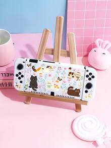 New Switch 2 (2025) Game Console Accessories, Cartoon Kitten Floral Pattern Switch Protective Case, Compatible With Switch 2/Switch NS/Switch OLED/Lite, Suitable For Switch 2/Switch Game Console Accessories, Full Set, Storage Bag, Card-Insertable Dock, Switch Protective Case, Best Gift For Switch Players - Multicolor - View 14